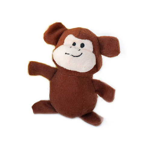 ZippyPaws Burrow Monkey 'n Banana Dog Toy - Kohepets