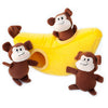 ZippyPaws Burrow Monkey 'n Banana Dog Toy - Kohepets