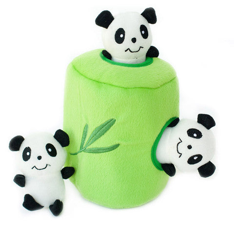 ZippyPaws Burrow Panda 'n Bamboo Dog Toy - Kohepets