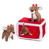 ZippyPaws Christmas Burrow Reindeer Pen Dog Toy - Kohepets