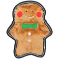 ZippyPaws Christmas Z-Stitch Gingerbread Man Dog Toy - Kohepets