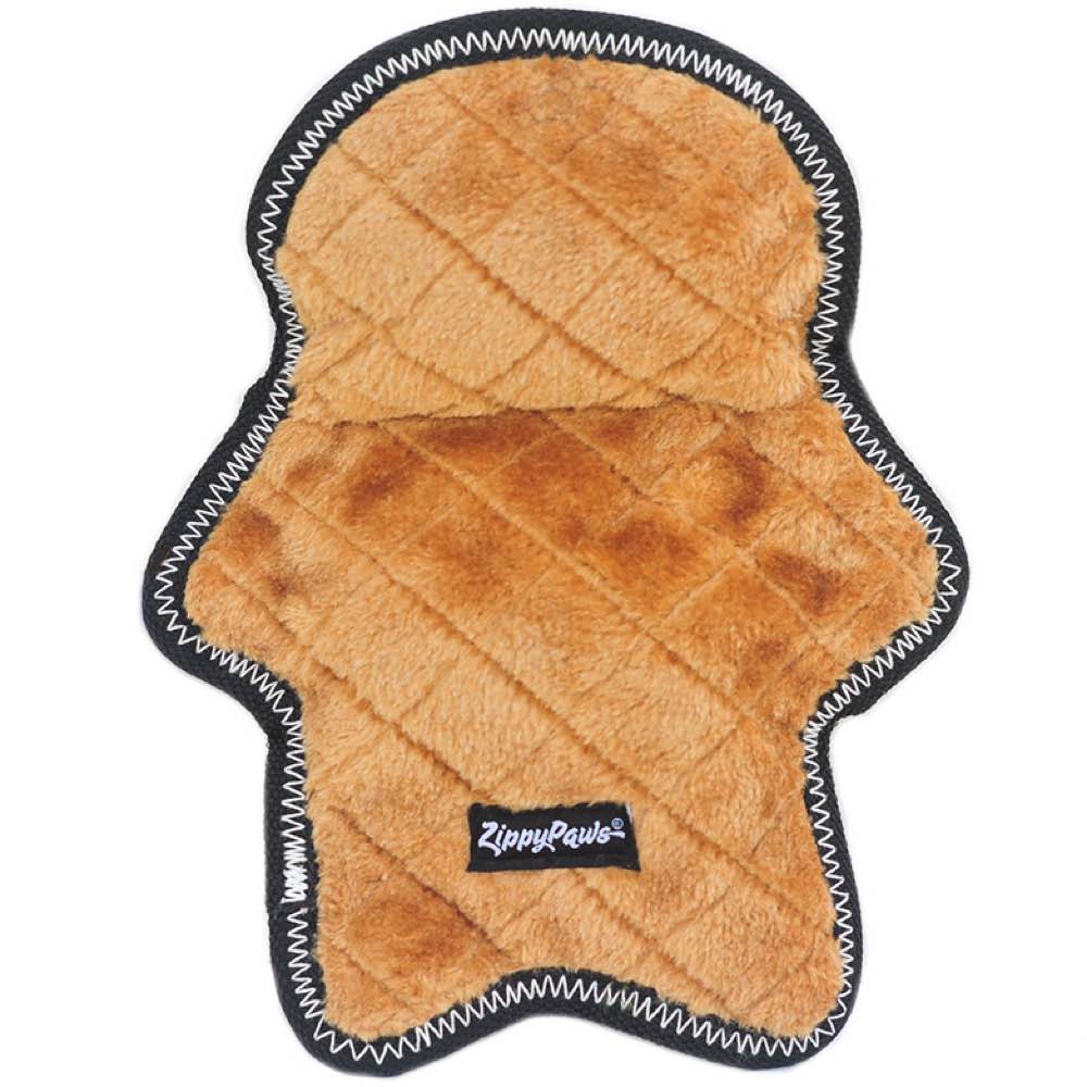 ZippyPaws Christmas Z-Stitch Gingerbread Man Dog Toy - Kohepets