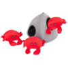 ZippyPaws Burrow Crab 'N Rock Dog Toy - Kohepets