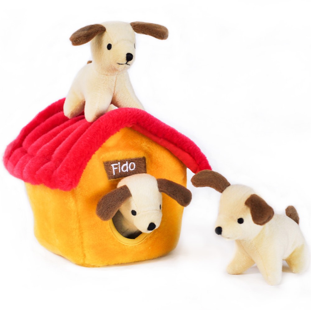 ZippyPaws Burrow Dog House Dog Toy - Kohepets