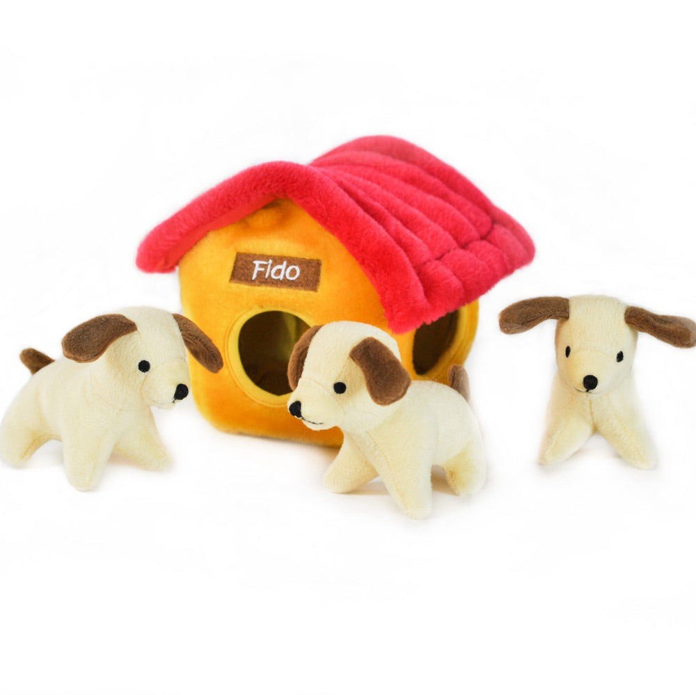 ZippyPaws Burrow Dog House Dog Toy - Kohepets