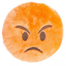 ZippyPaws Emojiz Angry Face Dog Toy