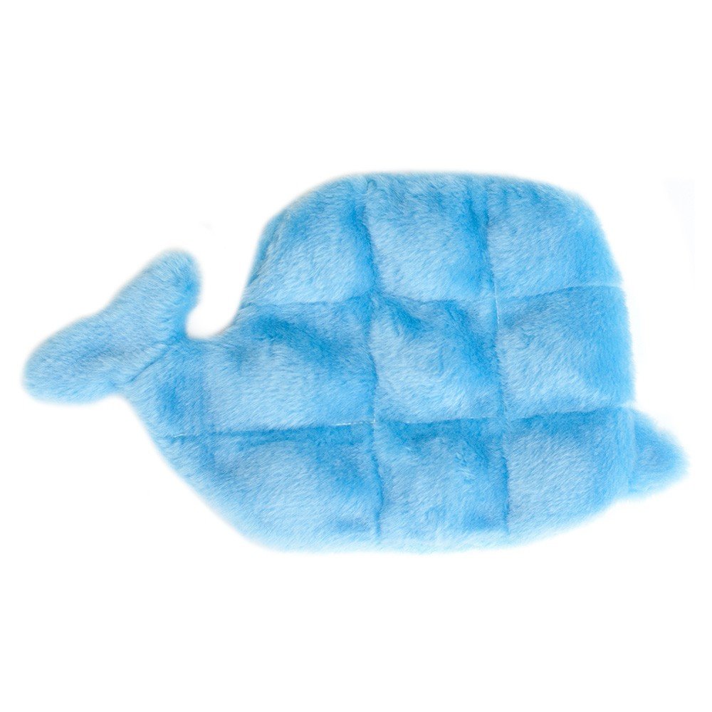ZippyPaws Squeakie Flattiez Wiley the Whale Dog Toy - Kohepets
