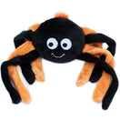 ZippyPaws Halloween Grunterz Orange Spider Dog Toy