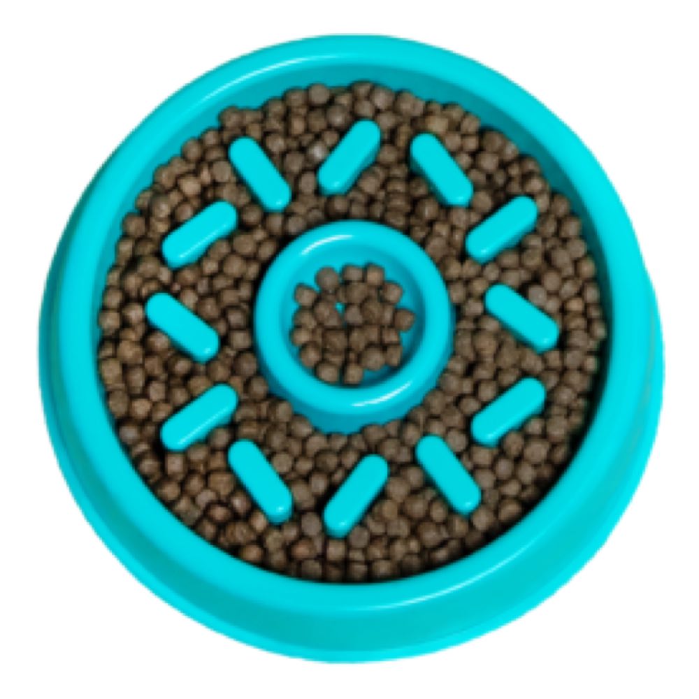 ZippyPaws Happy Bowl Donut Feed Bowl Dog Toy - Kohepets