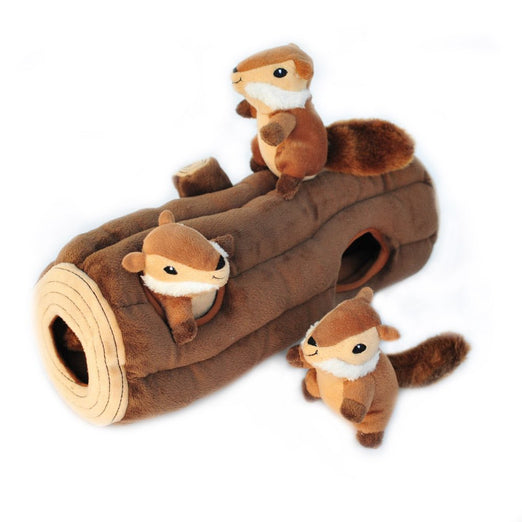 ZippyPaws Burrow XL Log Dog Toy - Kohepets