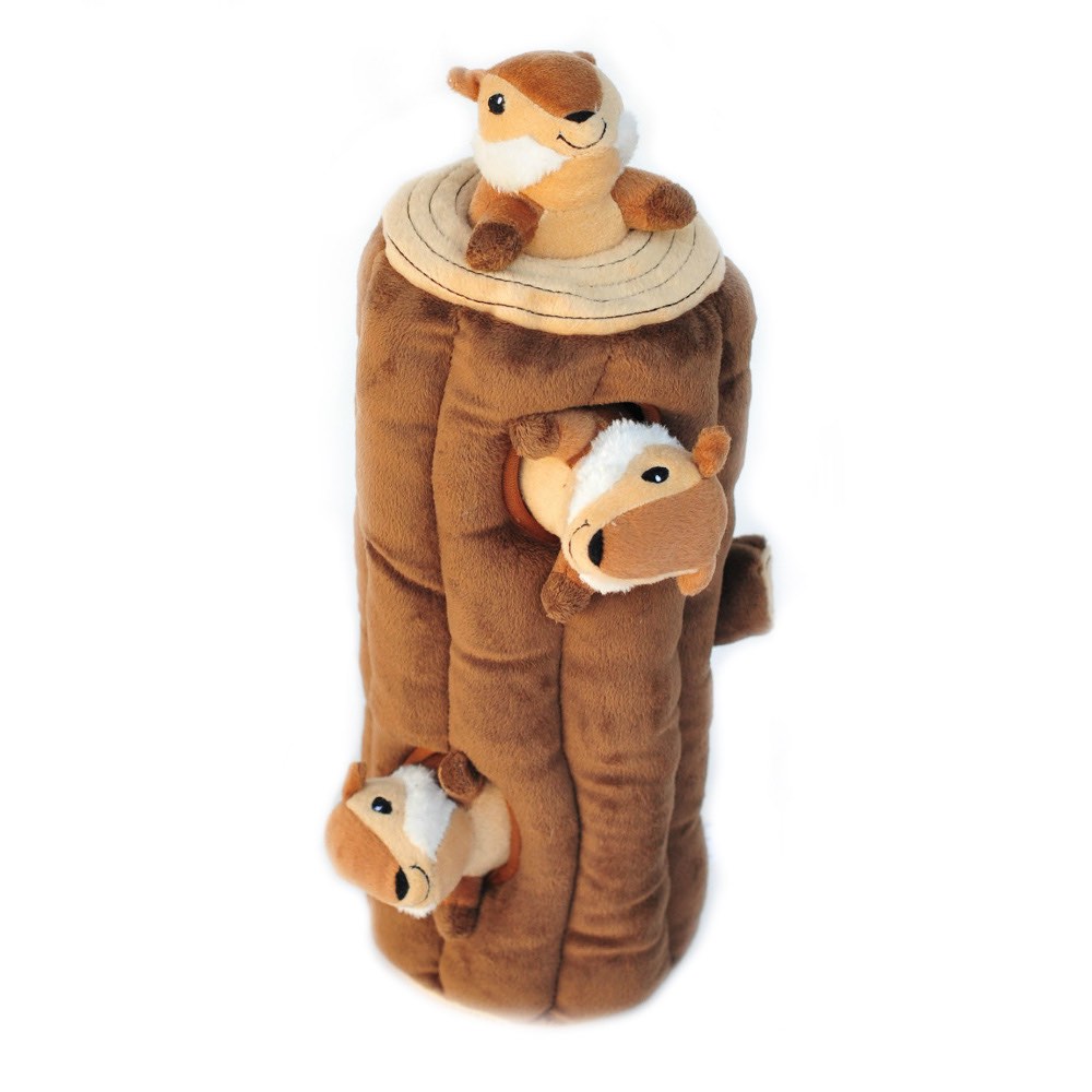 ZippyPaws Burrow XL Log Dog Toy - Kohepets