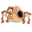 ZippyPaws Burrow Meerkat Den Dog Toy - Kohepets