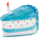 ZippyPaws NomNomz Birthday Cake Blue Dog Toy