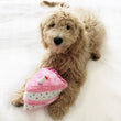 ZippyPaws NomNomz Birthday Cake Blue Dog Toy - Kohepets