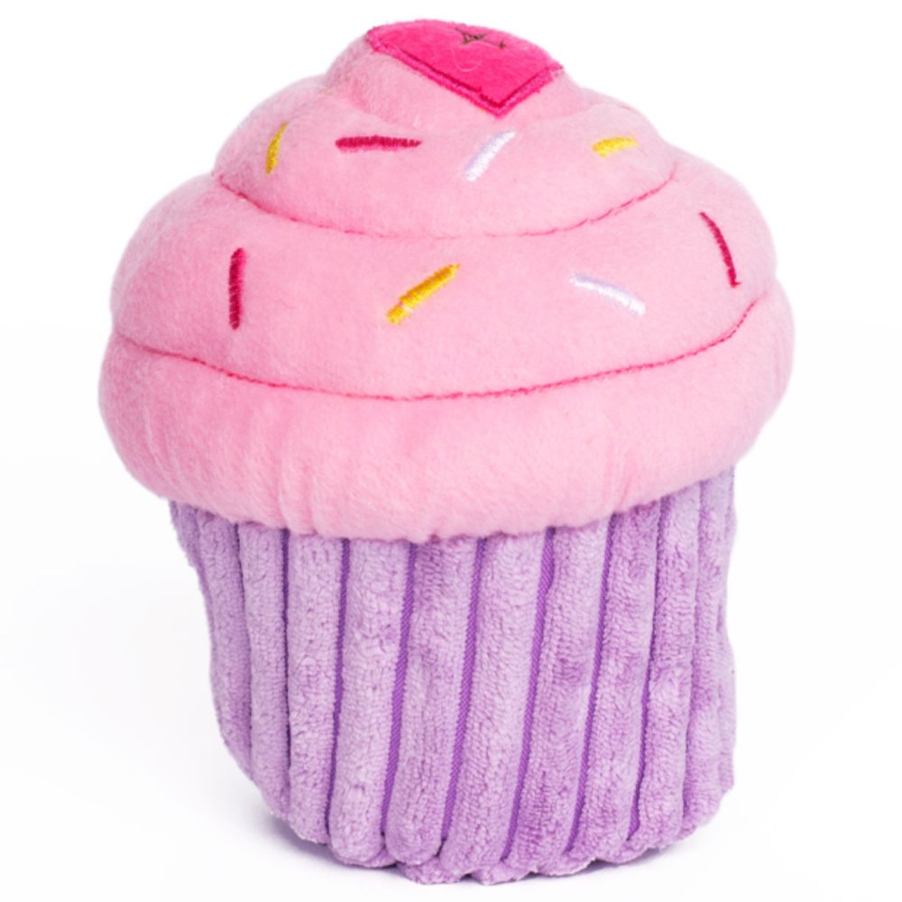 ZippyPaws NomNomz Cupcake Pink Dog Toy - Kohepets