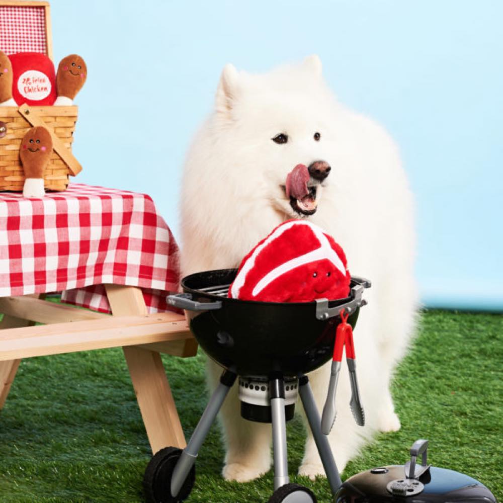 ZippyPaws NomNomz Steak Plush Dog Toy - Kohepets