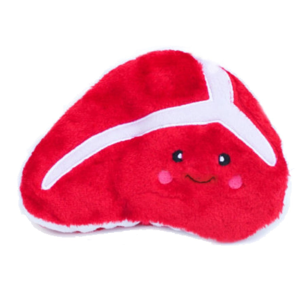 ZippyPaws NomNomz Steak Plush Dog Toy - Kohepets