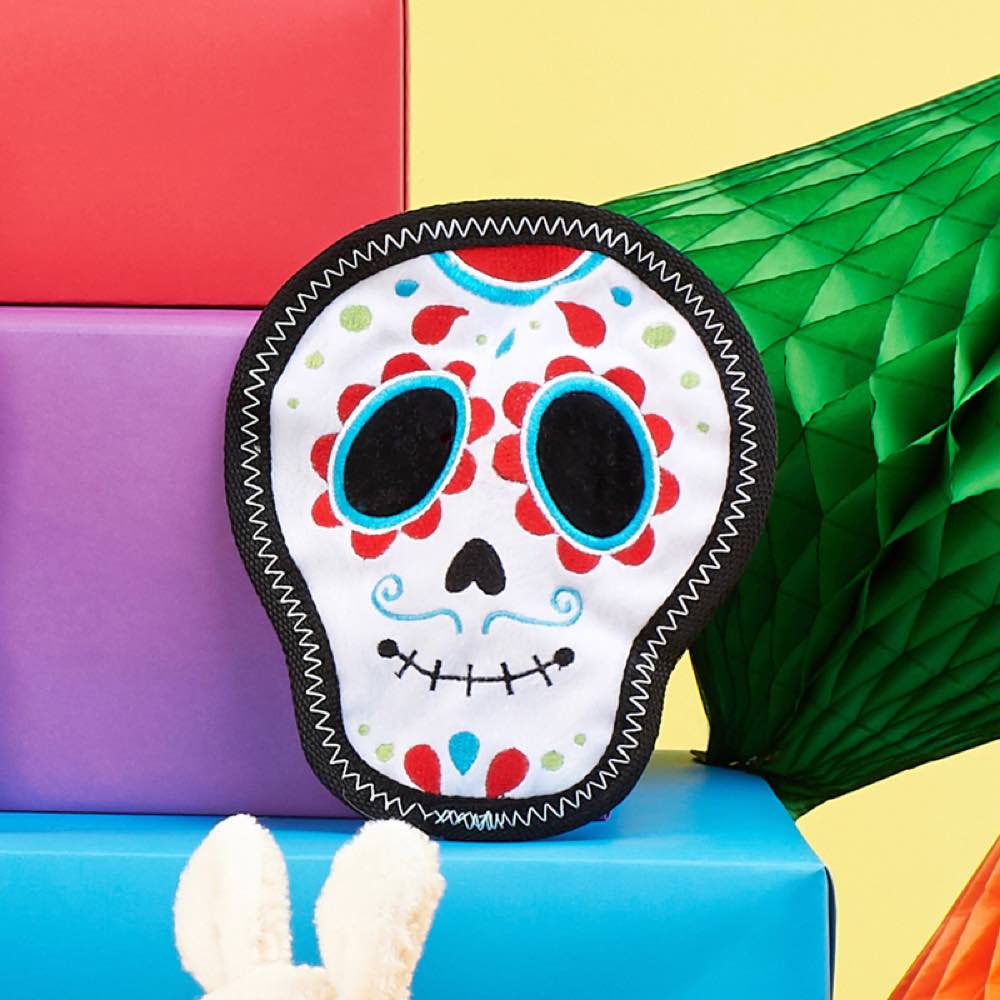 ZippyPaws Z-Stitch Santiago The Sugar Skull Dog Toy - Kohepets