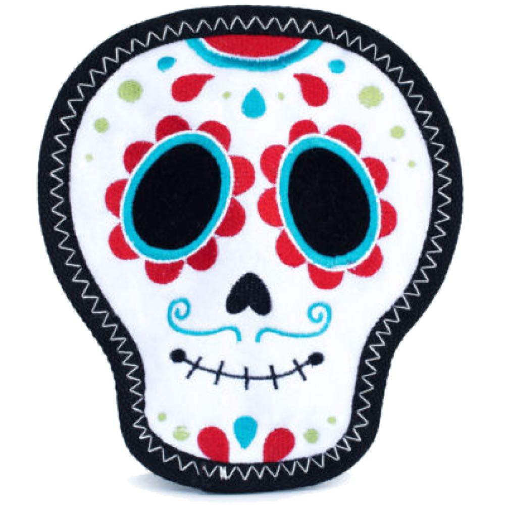 ZippyPaws Z-Stitch Santiago The Sugar Skull Dog Toy - Kohepets
