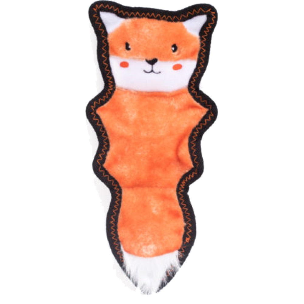 ZippyPaws Z-Stitch Skinny Peltz Fox Dog Toy - Kohepets