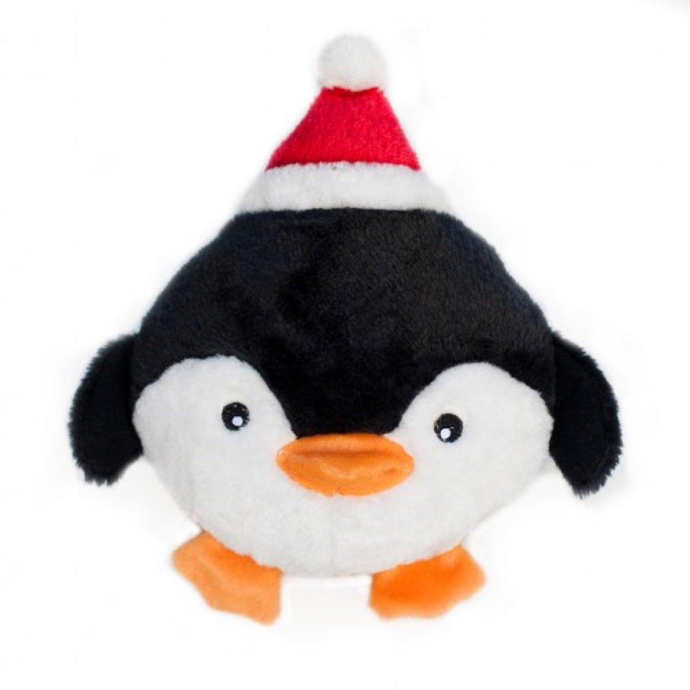 ZippyPaws Holiday Brainey Penguin Dog Toy - Kohepets