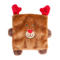 ZippyPaws Christmas Squarez Reindeer Dog Toy - Kohepets