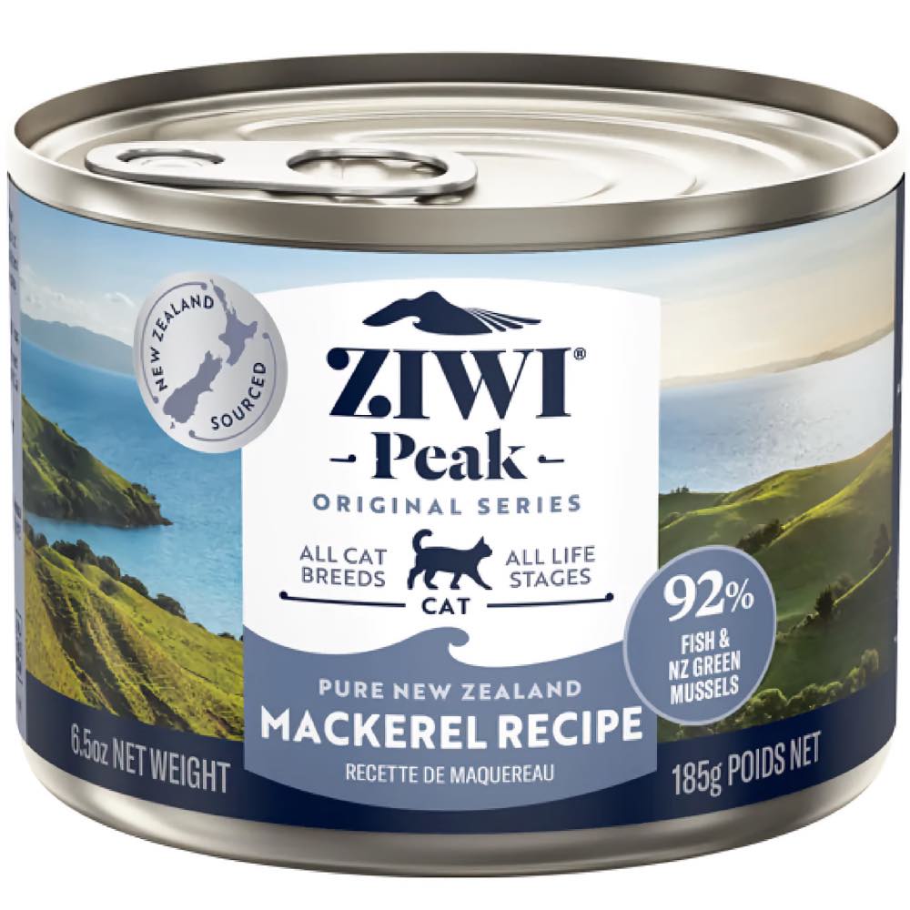 20% OFF: Ziwi Peak Mackerel Grain-Free Canned Cat Food 185g