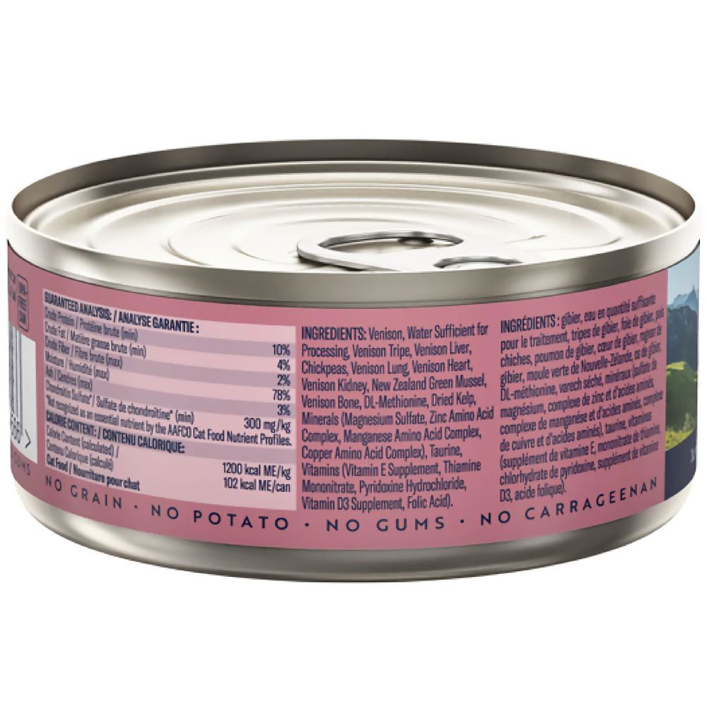 ZiwiPeak Venison GrainFree Canned Cat Food 85g Kohepets