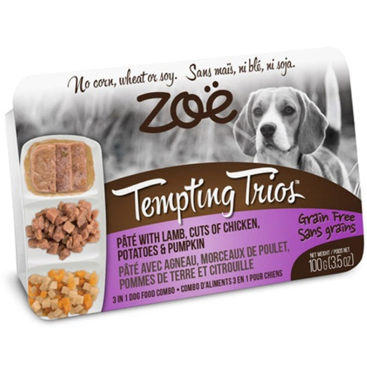 Zoe Tempting Trios Lamb, Chicken, Potatoes & Pumpkin Grain-Free Wet Dog Food 100g - Kohepets