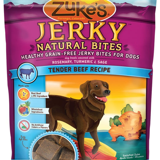 Zuke's Jerky Naturals Tender Beef Dog Treats 6oz - Kohepets