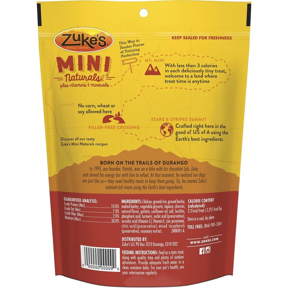 Zuke's Mini Naturals Chicken Recipe Dog Treats 170g - Kohepets