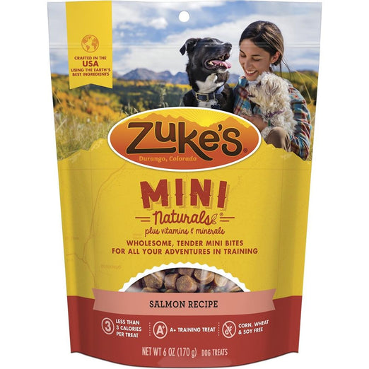 Zuke's Mini Naturals Salmon Recipe Dog Treats 170g - Kohepets