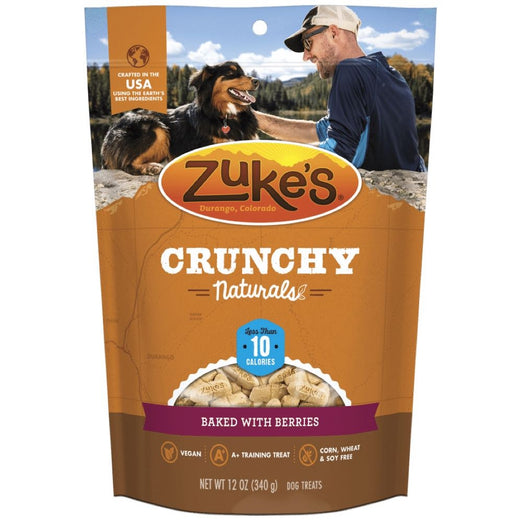 Zuke's Crunchy Naturals 10s Berries Dog Treats 12oz - Kohepets