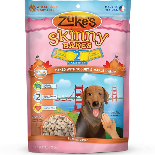 Zuke's Skinny Bakes 2s Yogurt & Maple Syrup Dog Treats 9oz - Kohepets