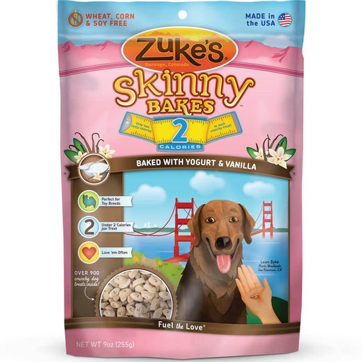 Zuke's Skinny Bakes 2s Yogurt & Vanilla Dog Treats 9oz - Kohepets