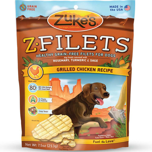Zuke's Z-Filets Grilled Chicken Dog Treats - Kohepets